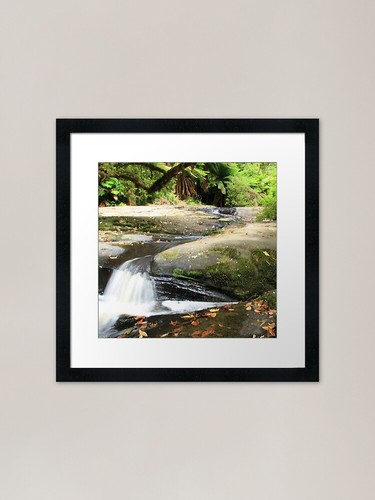 Rocky stream framed art print - stream,