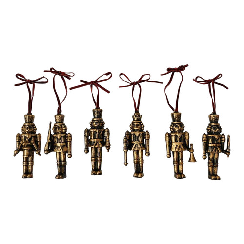 12cm vintage ornament set - set, 6