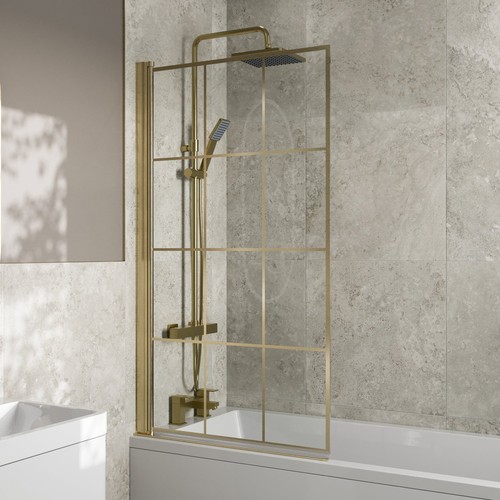 800mm brushed brass - brushed, bath