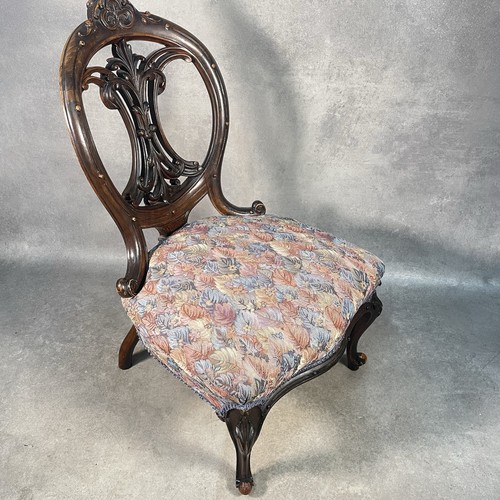 Victorian carved balloon back - victorian,