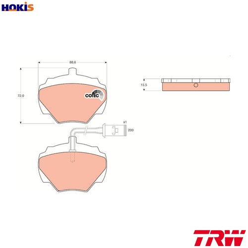 Brake pad set disc - pad,
