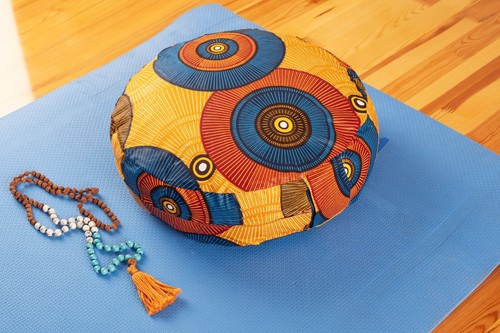 Meditation cushion filled - filled, with