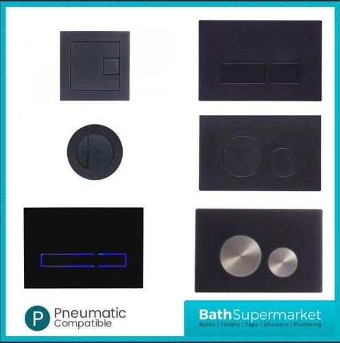 Black replacement dual flush - black,