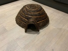 Large Hedgehog House Hut Rattan Garden Outdoor Small Animal Shelter not used