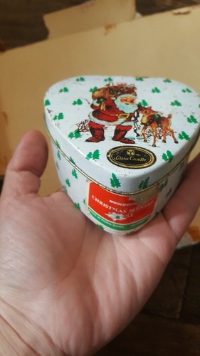 Vintage woolworths santa tin - woolworths,