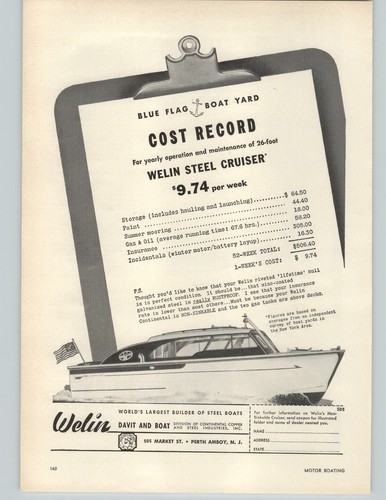1952 paper welin davit - paper,
