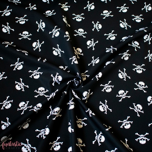 Halloween cotton fabric grey - fabric,