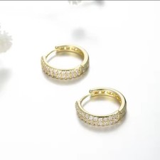Gold hoop earrings 9ct - hoop,