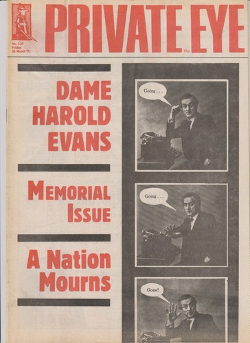 Private eye magazine issue - eye,