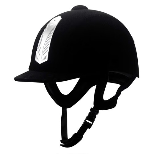 Equestrian helmet velvet horse - equestrian,