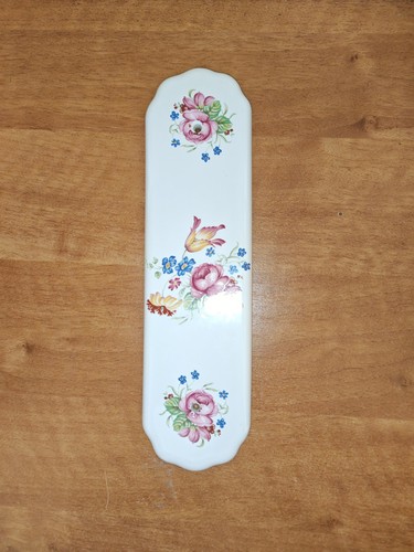 Ceramic floral door finger - ceramic,