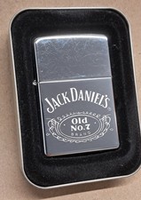 Jack Daniels Zippo Lighter vintage hardly  used with box. 