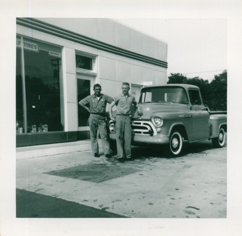 Vintage gulf gas station - vintage,