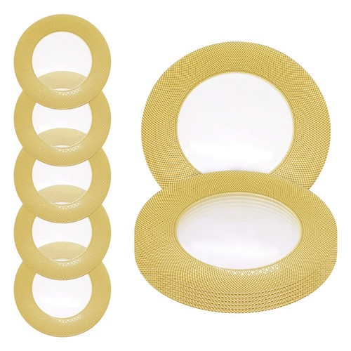 Glass charger plates round - 13",
