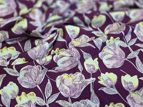 Printed viscose fabric - printed,