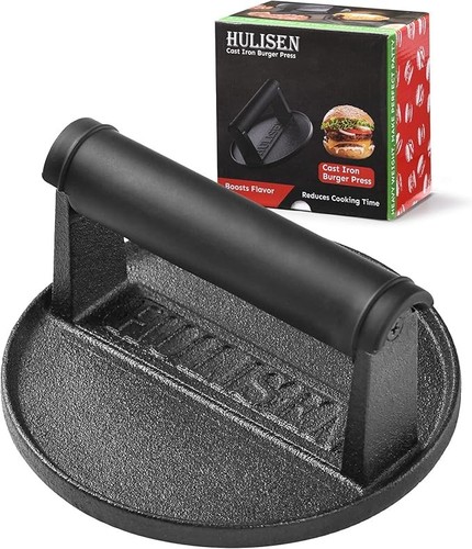 Pre seasoned cast iron burger - cast,