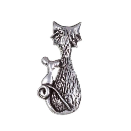 Brooch pewter justin - pewter, by