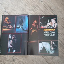 🎸 1980S 90s FOUR HORSEMEN SKID ROW DOUBLE PAGE KERRANG CUTTING ADVERT POSTER A4