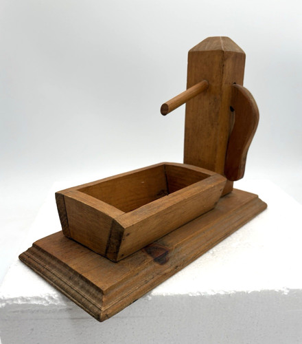 Vintage handmade wooden - handmade, pump