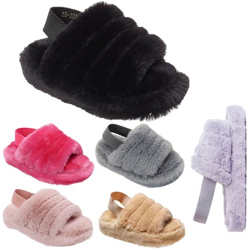 Girls slippers kids fluffy - slippers,