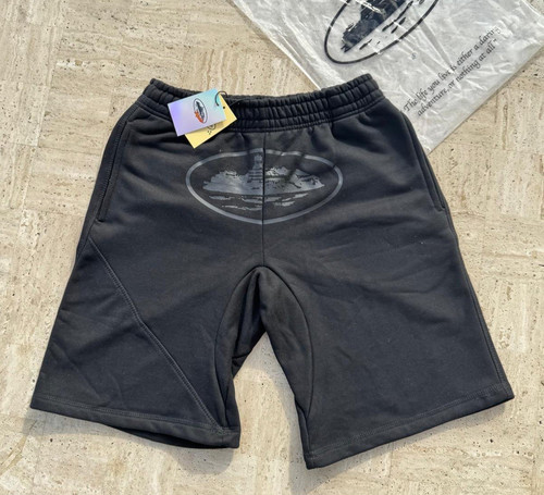 Corteiz triple black shorts - shorts,