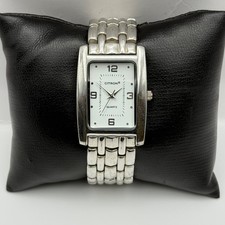 Working Citron Ladies Silver Tone 25mm Quartz Watch New Battery 5.75 Inches