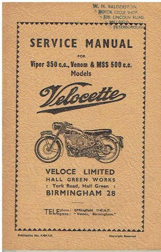 Velocette 350cc viper - viper, ,