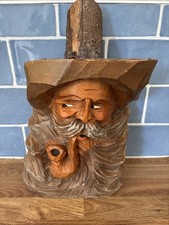 Vintage Folk Art Carved Wood
