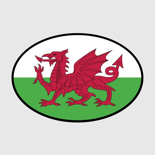 Wales welsh car bumper - welsh, uk