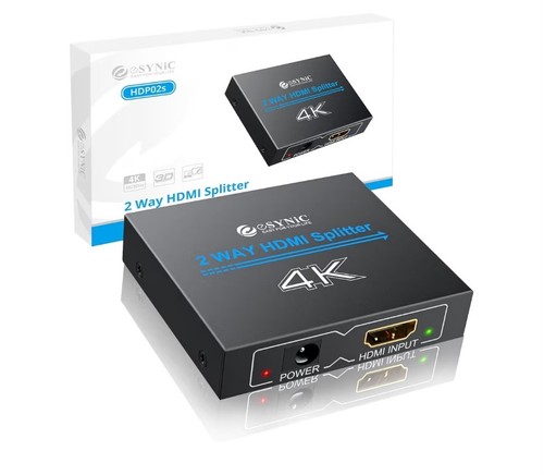 Esynic 30hz hdmi splitter 2 - esynic, 4k/30hz