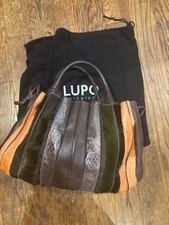 LUPO Tote Bag Leather Striped