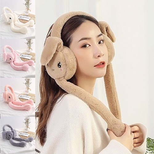 Cute plush bunny earmuffs - cute,
