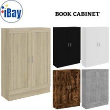 2-Door Bookshelf Deep Bookcase