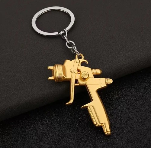 Spray gun keyring keychain - spray,
