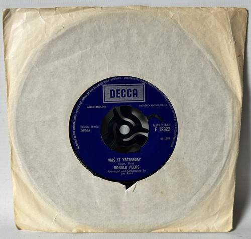 Donald peers was it - donald, –