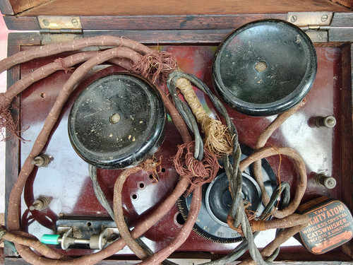 Crystal set radio receiver - , +