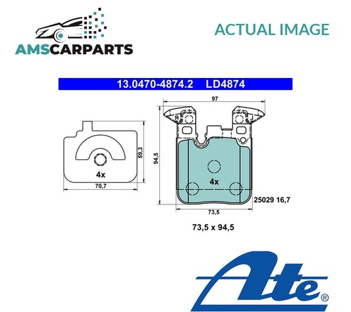 Brake pads set braking - set,