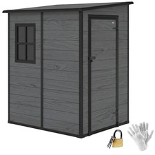 Outsunny lean garden shed - lean,