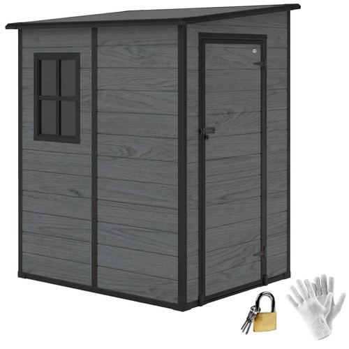 Outsunny lean garden shed - lean, to