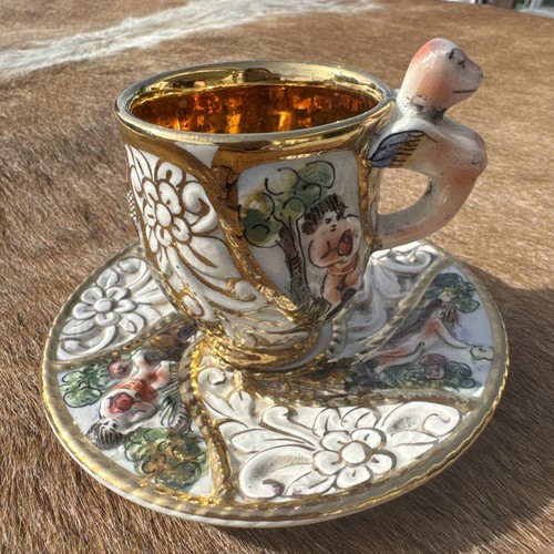 Antique capodimonte tea cup - antique,