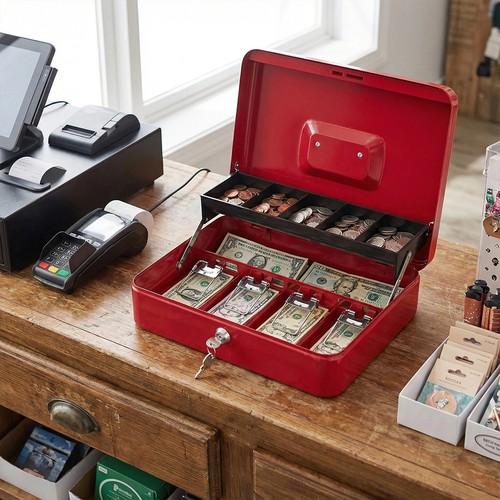 Money safe box tin - safe,