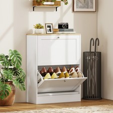 Slim Shoe Storage Cabinet with