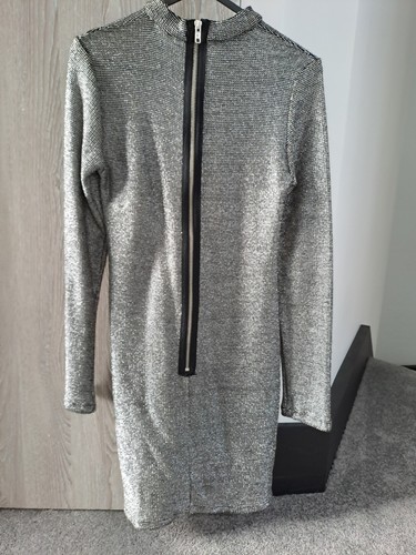 Topshop silver chainmail - silver,