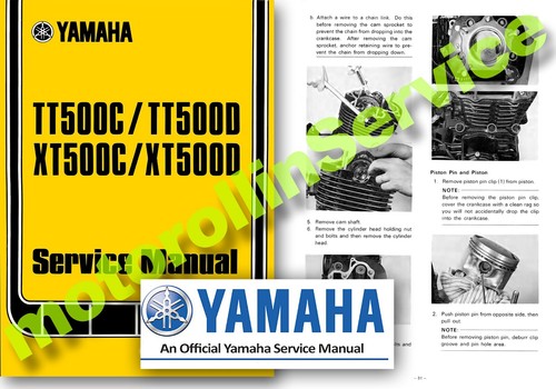 Yamaha xt500 tt500 - xt500, service