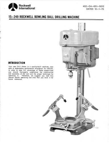 Rockwell 249 bowling ball - rockwell,