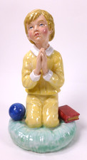 REG JOHNSON STUDIO FIGURE OF CHILD PRAYING  "BEDTIME" (EX ROYAL DOULTON ARTIST)