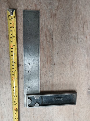 Rabone 1905 set square - square, 10"
