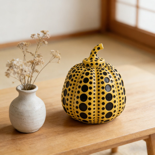 Dot pumpkin sculpture kusama - pumpkin,