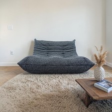 Sofa settee black white - settee,