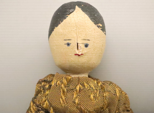 Antique 19thc wooden peg doll - 19thc,